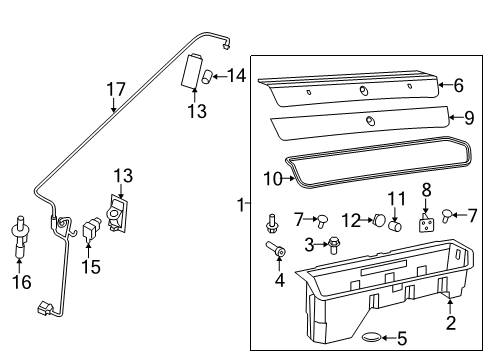 2023 Ram 1500 Classic Storage Compartment Diagram 1