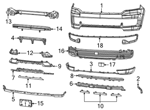 2023 Jeep Wagoneer Air Dam-Front Diagram for 6UH48GXHAA
