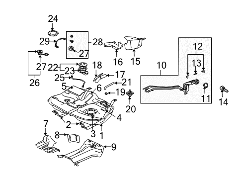 Hose-Fuel Filler Neck BREATHER Diagram for MR959550