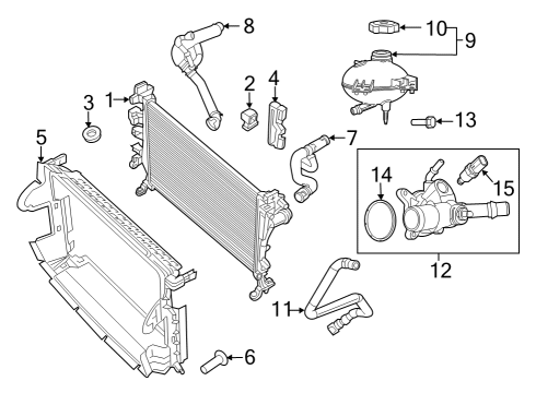 Hose-COOLANT Bottle Vent Diagram for 68285231AA