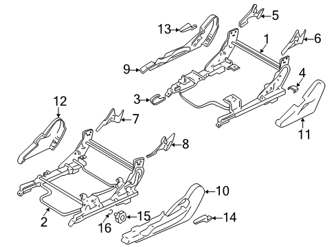 Cover-Front Seat RECLINING Diagram for MR639154