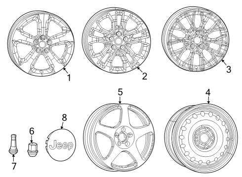2023 Jeep Grand Cherokee Wheels Diagram 4