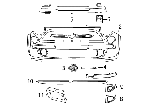 Bezel-Fog Lamp Diagram for 1TP97KX7AB