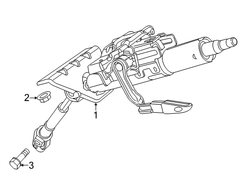 2022 Ram ProMaster City Steering Column & Wheel, Steering Gear & Linkage Diagram 4