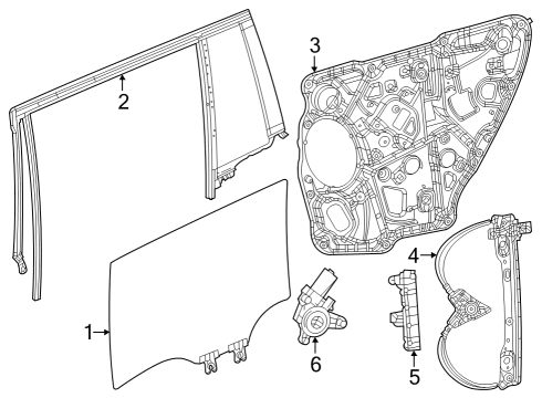 2022 Jeep Grand Cherokee Rear Door Diagram 3