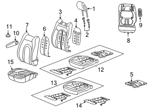2022 Chrysler Voyager Front Seat Components Diagram 3