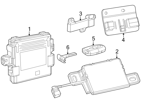 2023 Jeep Cherokee Keyless Entry Components Diagram