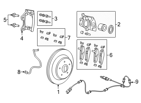 2022 Jeep Wrangler Brake Components Diagram 4