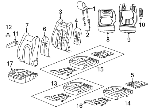 2022 Chrysler Voyager Front Seat Components Diagram 4