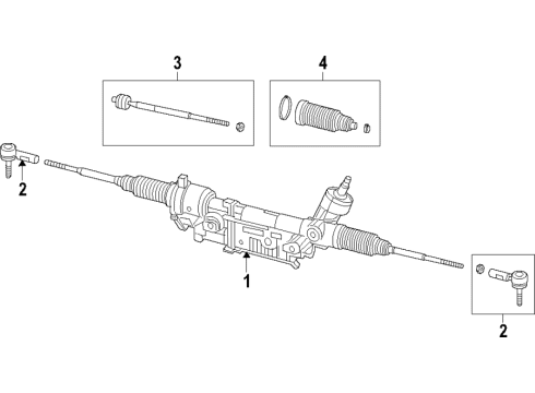 2024 Ram 1500 Steering Column & Wheel, Steering Gear & Linkage, Shroud, Switches & Levers Diagram 2