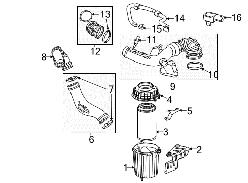 2022 Ram ProMaster 3500 Filters Diagram 1