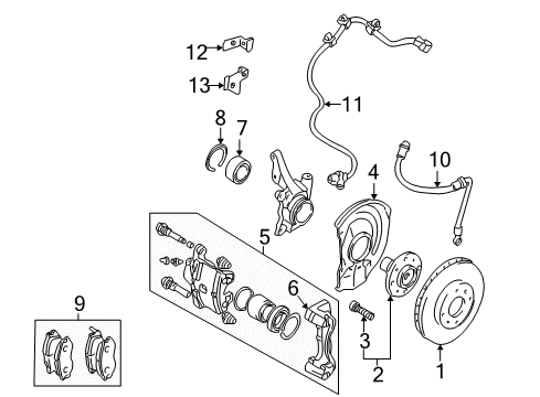RETAINER-Abs Equip Diagram for MR407894