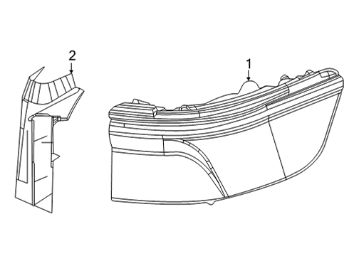 2023 Jeep Grand Wagoneer L Tail Lamps Diagram