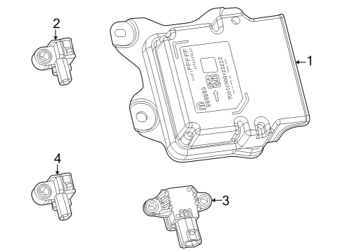 2023 Jeep Grand Cherokee Air Bag Components Diagram 2