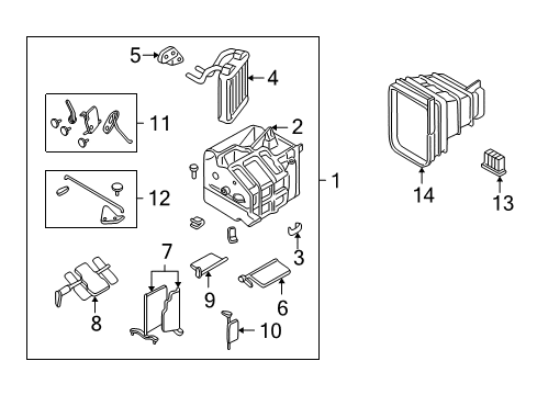 Core-Heater Diagram for MR958598