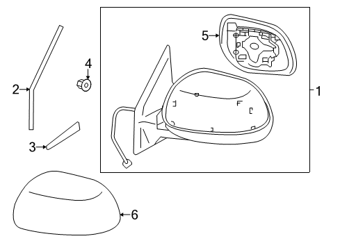 Mirror-Door Diagram for 7632C439