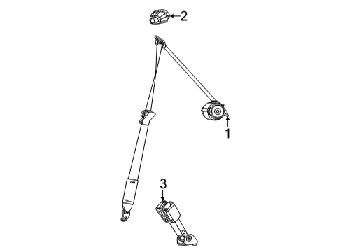2022 Jeep Grand Cherokee L Third Row Seat Belts Diagram