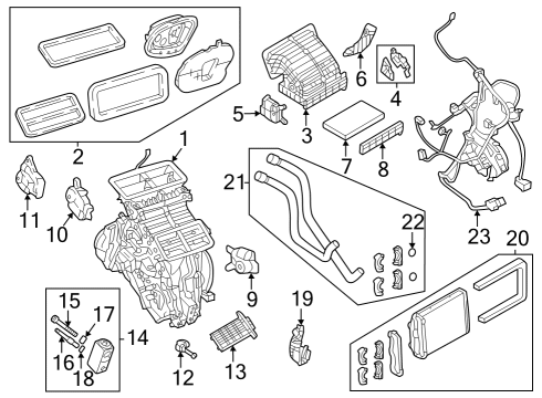 2023 Dodge Hornet A/C And Heater Diagram for 68520497AA