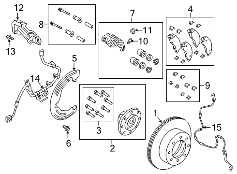 2023 Ram 2500 Brake Components Diagram 2