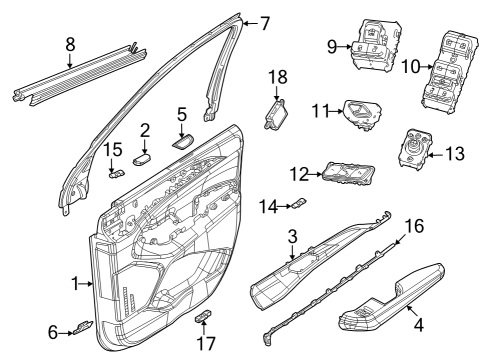 2022 Jeep Grand Cherokee Mirrors Diagram 3