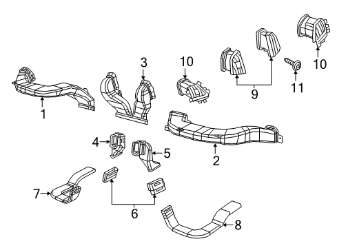 2022 Ram ProMaster City Ducts Diagram