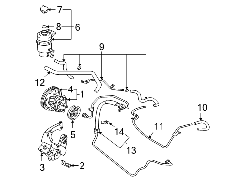 Bracket-Power Steering Oil Pump Diagram for 8558A163