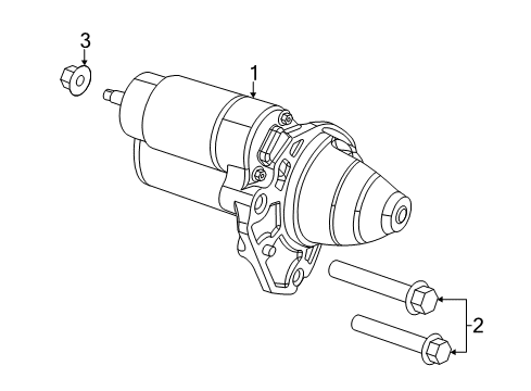 2022 Ram ProMaster 2500 Starter Diagram 1