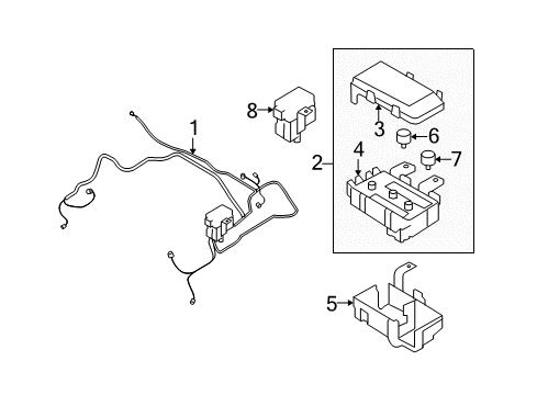 Relay Asm-Relay Assembly-Power Diagram for 9522538050