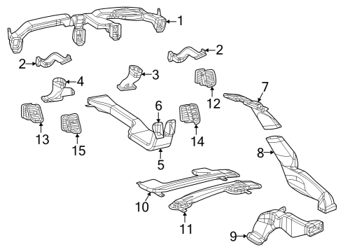 2023 Dodge Durango Ducts Diagram