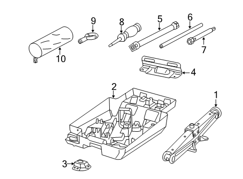 2023 Ram ProMaster 2500 Jack & Components Diagram