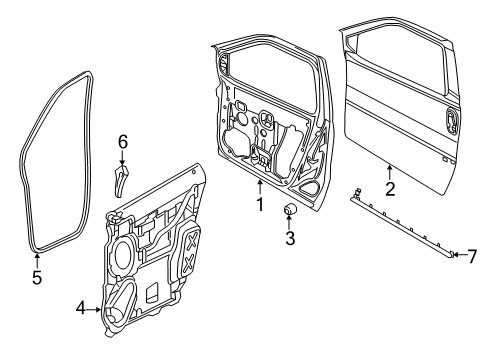 2022 Ram ProMaster City Door & Components Diagram 2