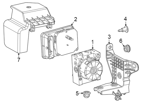2023 Dodge Hornet MODULE-SUSPENSION CONTROL Diagram for 68606854AA