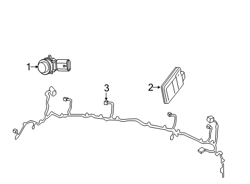 2022 Chrysler Voyager Electrical Components - Rear Bumper Diagram 2