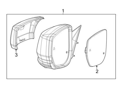 2022 Jeep Grand Cherokee Mirrors Diagram 2
