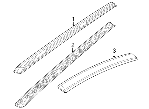 2024 Jeep Grand Wagoneer L Luggage Carrier Diagram
