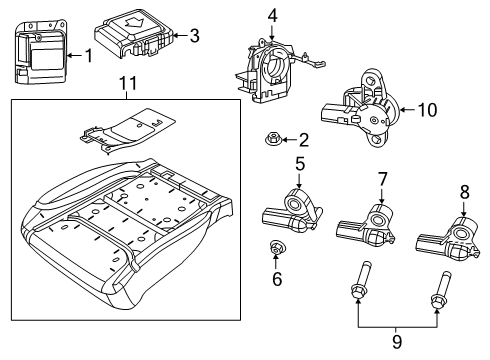 2023 Ram 1500 Air Bag Components Diagram 2