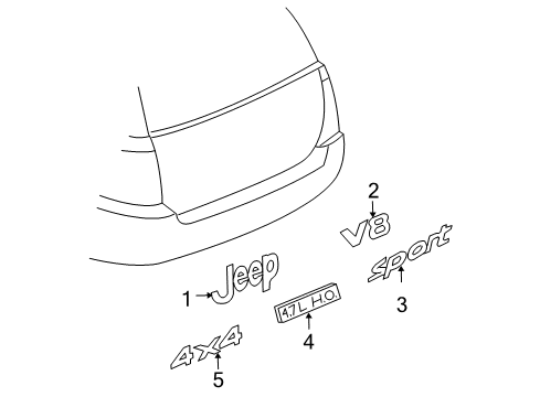 Decal Diagram for 55155622AB