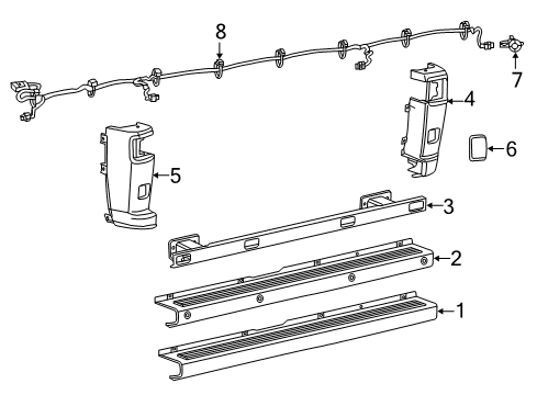 2022 Ram ProMaster 2500 Bumper & Components - Rear Diagram
