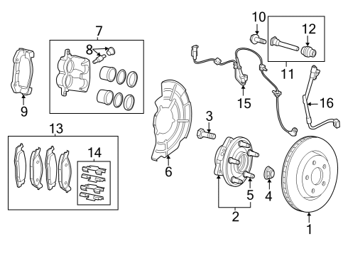 2022 Jeep Grand Cherokee PAD KIT-REAR DISC BRAKE Diagram for 68052386AD