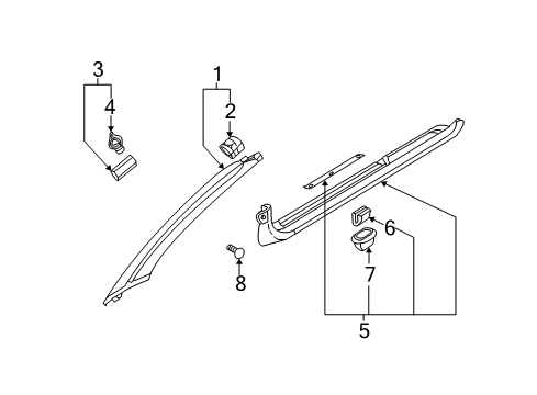 Tube-Front Pillar Diagram for MR489709
