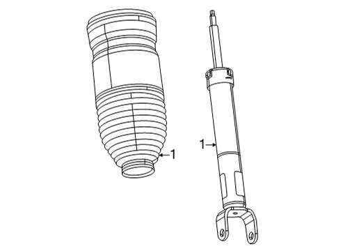 2023 Jeep Grand Wagoneer L Struts & Components - Front Diagram 1