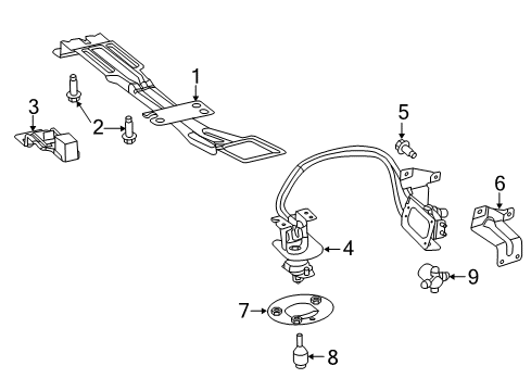 2022 Ram ProMaster 2500 Spare Tire Carrier Diagram 1