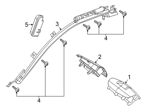 2022 Ram ProMaster City Air Bag Components Diagram 1