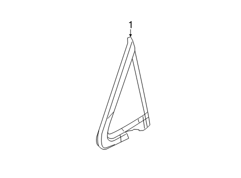 2022 Chrysler Voyager Glass & Hardware - Pillars Diagram