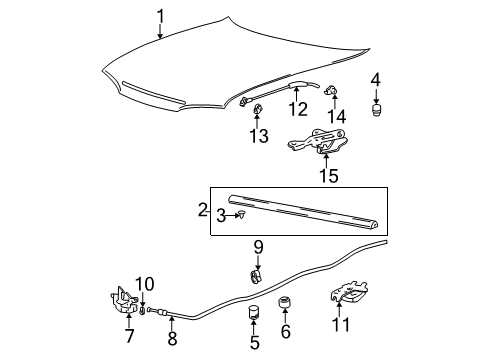 Clip-W/ST-Clip-WEATHERSTRIP Mounting Diagram for 8313314000