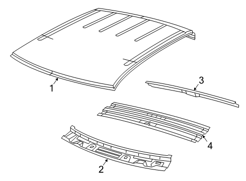 2023 Ram 1500 Classic Roof & Components Diagram 2