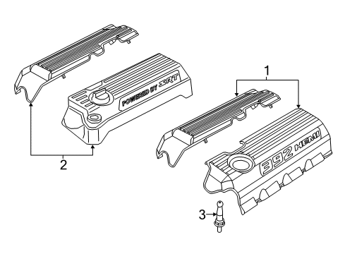 2022 Dodge Charger Engine Appearance Cover Diagram 4