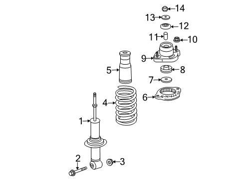 Shock Abs-Rear Suspension Diagram for 4162A429
