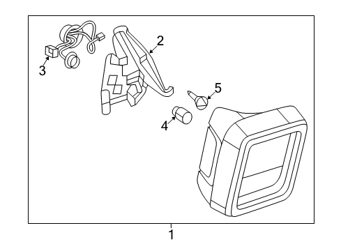 2022 Jeep Wrangler Combination Lamps Diagram 1