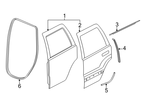 2023 Dodge Durango Door & Components Diagram 2